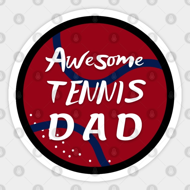 US Open Tennis Dad Tennis Ball Sticker by TopTennisMerch